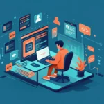 Developer using Visual Studio Code with AI and coding tools, symbolizing best extensions for 2025